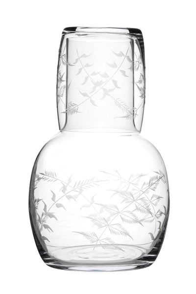 Crystal Carafe and Glass